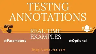 TestNG @Optional | @Parameters | Setting default value for the parameters