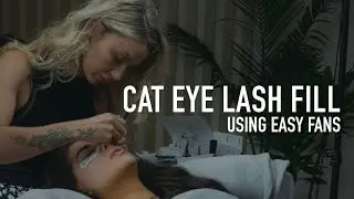 Lash Fill Tutorial: Step by Step Wispy Cat Eye Mapping on Round Eyes using Easy Fans