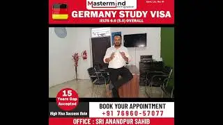 Germany Study Visa Payment 4 Lakh, IELTS -6 (5.0), Gap - 15 Years