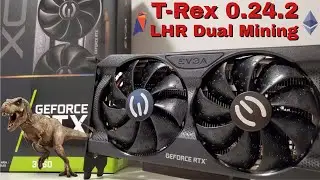 T-Rex Miner 0.24.2 Tutorial + LHR Dual Mining Revisited with Profitability (Win 10)