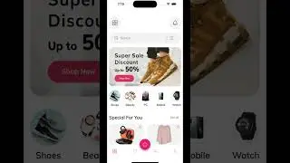 E-Commerce App Complete UI Design With Flutter | Part 1 Home Screen And Bottom Navigation Bar