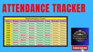 🔥How to Create Attendance Tracker in Excel🔥