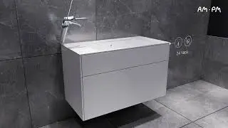 Установка комплекта мебели фирмы Am.Pm. из коллекции Inspire V20