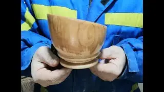 Ваза из яблони. Apple vase.