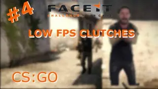 LOW FPS CLUTCHES?! - CS:GO FACEIT FUNNY MOMENTS