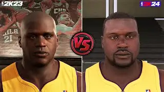 NBA 2K24 vs NBA 2K23 Legends Face Comparison (PS5) | All New Scans!