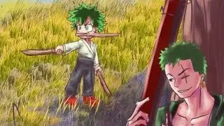 MHA react to Deku as Zoro