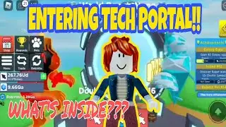 WHAT I FOUND INSIDE THE TECH PORTAL??🍀 CLICKER SIMULATOR ❤️ ROBLOX GAMEPLAY