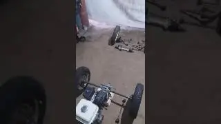 Самодельный детский автомобиль с бензиновым мотором . 1-я серия.