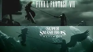 Sephiroth Reveal Trailer - Smash Ultimate vs. Advent Children (Side by Side Comparison)