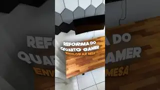 Envelopando a Minha Mesa com Papel Branco