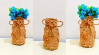 Mini Glass Bottle Craft Ideas | Bottle Pots Decorations | Bottle Art | Flower pot Craft
