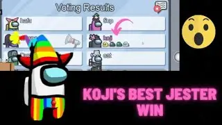 Koji's first ever win as Jester in Hafu Lobby !!  😂😂 Funny Moments !!  @Among Us Shorts !!