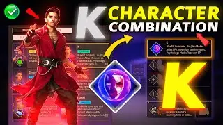 K Character Combination 2025 | Best character combination in free fire | K character ability