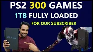 PS2 300 GAMES 1TB FULLY LOADED || HARD DRIVE SCAM ||