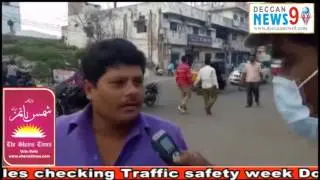 Hyd traffic police department Spl drive for vechiles checking Traffic safety week Dont mix drink and