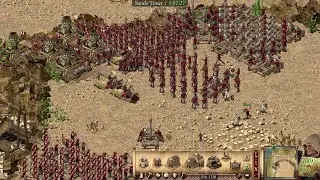 Stronghold: Crusader Definitive Edition DEMO - Sands of Time - 1vs3 - RTS Amateur Gameplay 4K