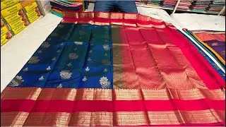 Chickpet Bangalore wholesale Silk sarees||lSingle saree courier available