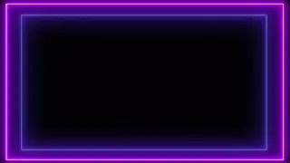 Frame animated free, Neon Light Frame no copyright, animated border, glowing frame, frame video 59