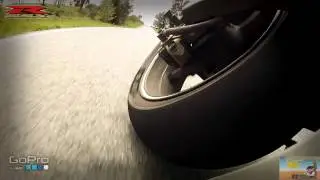 GoPro установлена у заднего колеса Suzuki GSX-R