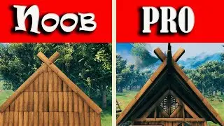 Valheim | How to build better looking roofs | Part 1 | valheim building Top tips and tricks |