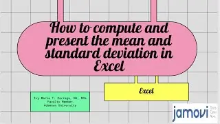 Mean and Standard Deviation in Excel 