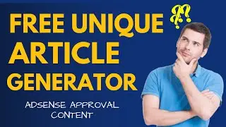 Free Unique Article Generator Online 2022 || Unique Article Generator 2022
