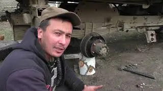 How to remove a wheel stud without removing the hub?! GAZ 53.