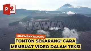 Tonton Sekarang! Cara Membuat Video Dalam Tulisan di Powerpoint #videopowerpoint