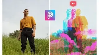 Glitch Effect On Picsart | Picsart Tutorial