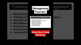 Functions of Human Resource Management (HRM)