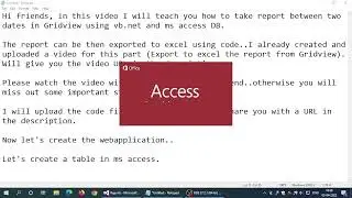 How to take reports between two dates in Gridview using vb.net and ms access DB | Source Code | 2022