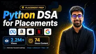 DSA Python Course 2026 - Data Structures & Algorithms Using Python - Part 1 [Hindi] | Code & Debug