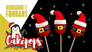 Christmas cakepops | Santa Claus | Christmas fondant decoration