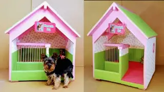 Pet house made with cardboard diy