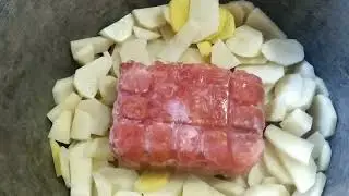 МЯСО С ОВОЩАМИ В КАЗАНЕ //ГОТОВИМ В КАЗАНЕ, ОБАЛДЕННО ВКУСНО.