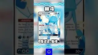 Top 5 Glaceon Pokémon Cards #pokemon #pokemoncards #shorts