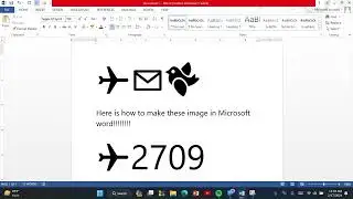 How to make images using CODES in MS WORD - How to insert an image inside of text in microsoft word