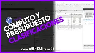 📈 ArchiCAD: Cómputo y Presupuesto - #1 Clasificaciones