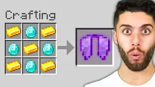 Minecraft Hardcore, But Crafts Are Random