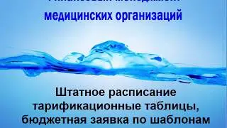 Видеокурс «Штатное расписание, тарификационные таблицы, бюджетная заявка по шаблонам MS Excel»