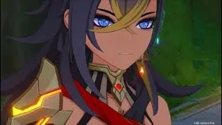 Genshin impact Dehya scenes.