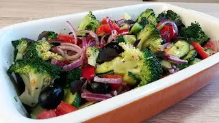 Невероятно вкусный САЛАТ из капусты БРОККОЛИ. Съедается за считанные минуты!