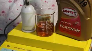 Масло Sintec Platinum 5W-40 API SN проверка CCS при.. -30гр.