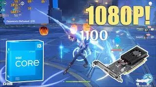i3 gen 12100f gt 1030 genshin impact 1080P!