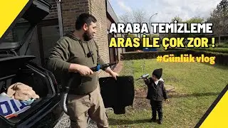 Aras ile arabamızı temizledik :) Karcher2 yeni makina | #vlog #belçika