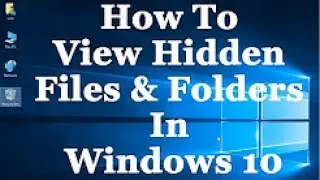 Windows 10 tips and tricks How to show Hidden files folders and View File Extensions