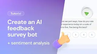 Create an AI feedback survey bot using sentiment analysis