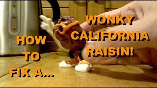 How to Reset Legs of PVC Plastic CALIFORNIA RAISIN Figures from 1980s!
