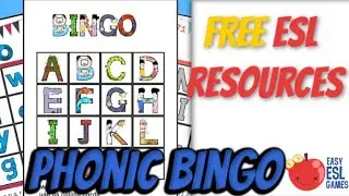 ESL Resources | Phonic Bingo - Videos For Teachers